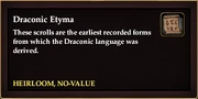 Draconic Etyma