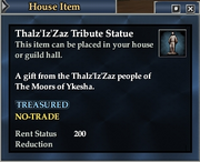 Thalz'Iz'Zaz Tribute Statue