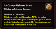 An Orange Fishman Scale