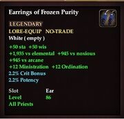 Earrings of Frozen Purity