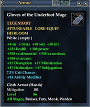 Gloves of the Underfoot Mage