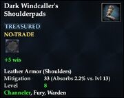 Dark Windcaller's Shoulderpads