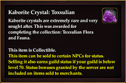 Kaborite Crystal Toxxulian