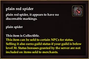 Plain red spider