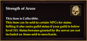 Strength of Aruze