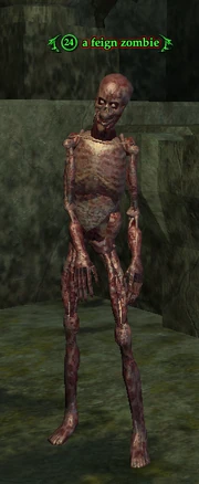 A feign zombie
