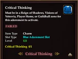 Critical Thinking