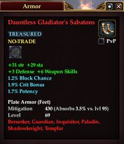 Dauntless Gladiator's Sabatons