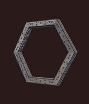 Titanium hexagon gasket