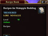 Recipes for Matoppie Bedding