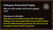 Mahogany Brokenskull Pegleg