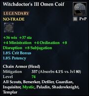 Witchdoctor's Ill Omen Coif