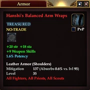 Hanshi's Balanced Arm Wraps