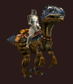 Horned Mountain Saliraptor (Equipped)