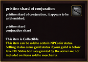 Pristine shard of conjuration