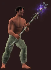 Abysmal Sea Staff of Stratagem (Equipped)