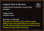 Chipped shard of alteration