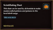 Scintillating Dust
