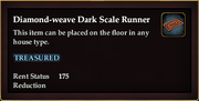 Diamond-weave Dark Scale Runner