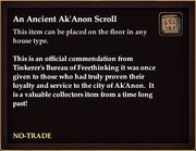 An Ancient Ak'Anon Scroll