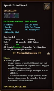 Aphotic Etched Sword