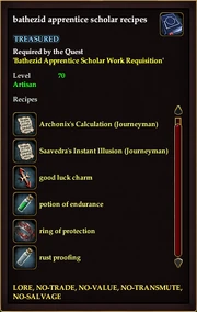 Bathezid apprentice scholar recipes