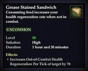 Grease Stained Sandwich