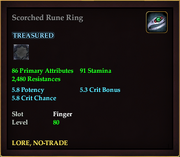Scorched Rune Ring