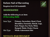 Forlorn Nail of Harvesting
