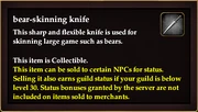 Bear-skinning knife