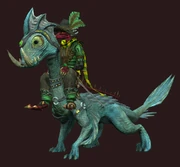 Prankster's Teal Skystrider (Mount) (Visible)