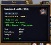 Sundered Leather Belt