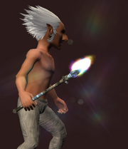 Heat-Imbued Focus Wand (Equipped)