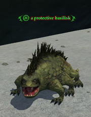 A protective basilisk