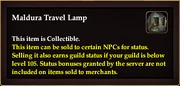 Maldura Travel Lamp
