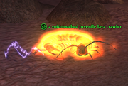 A void-touched juvenile lava crawler