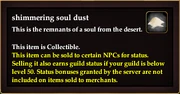 Shimmering soul dust