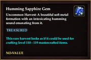 Humming Sapphire Gem