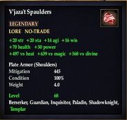 V'jaza't Spaulders