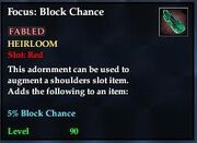 Focus Block Chance