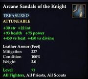 Arcane Sandals of the Knight