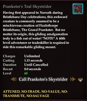 Prankster's Teal Skystrider (Mount)