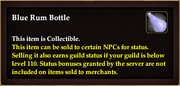Blue Rum Bottle