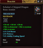 Scholar's Chipped Dragon Bone Armlet