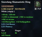 Snowfang Shamanistic Ring