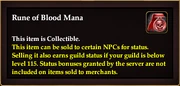 Rune of Blood Mana