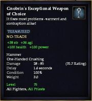 Gnobrin's Exceptional Weapon of Choice