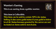 Warrior's Earring