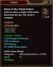 Hood of the Violet Ember