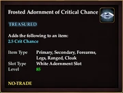Frosted Adornment of Critical Chance